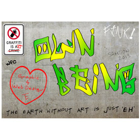 OWN BEING GRAFFITI